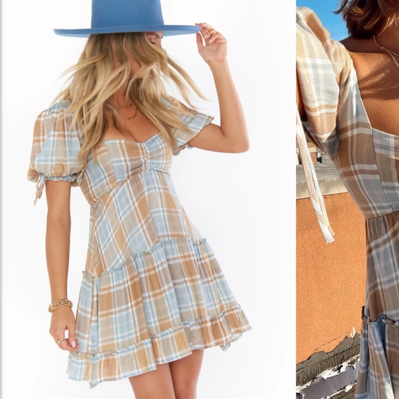 Show Me Your MuMu Dresses & Skirts - Show Me Your Mumu Maryellen Mini Dress in Georgetown Plaid